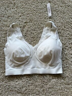 Soma Endless Bralette Ivory L Wireless Seamless Bra NWT
